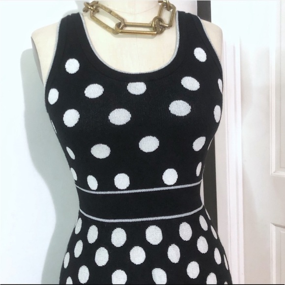 Rachel Roy polka dot knit midi dress - Picture 4 of 10
